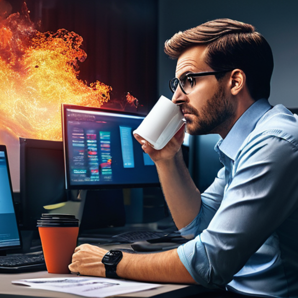 보안 오케스트레이션의 서비스형 솔루션 - **Prompt 1: The Overwhelmed Traditional Cybersecurity Scenario**
"A wide-angle, realistic photo ...