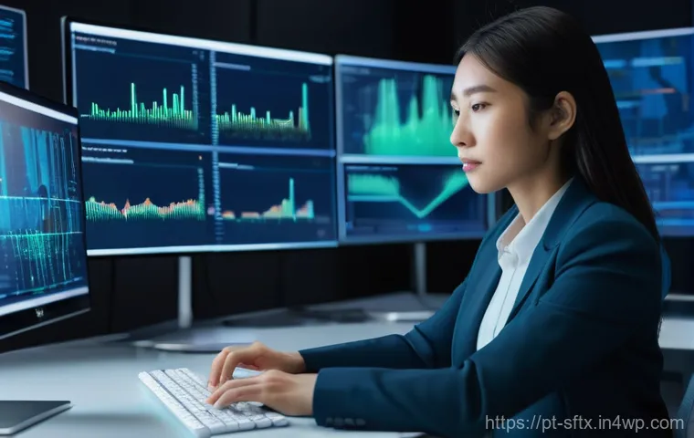 보안 오케스트레이션의 데이터 수집 방법 - **Prompt 1: Cybersecurity Analyst at Work**
"A highly detailed, realistic photograph of a focuse...