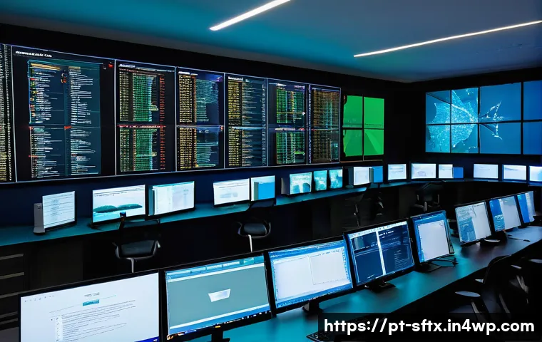 자동화된 보안 오케스트레이션 구축 체크리스트 - A modern cybersecurity operations center in Lisbon, Portugal, featuring a diverse team of profession...